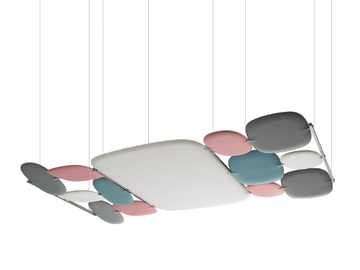 SNOWGEMS CEILING - Fireproof Trevira® CS hanging acoustic panel by Caimi Brevetti - view 2